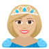 👸🏼 princess: medium-light skin tone display on JoyPixels